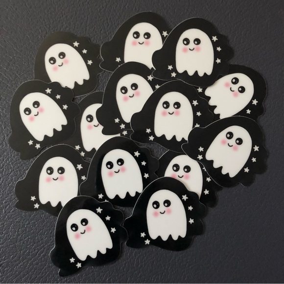 🍒 5/$25 🍒 TWO Glow in the Dark Ghost Stickers - Picture 4 of 7
